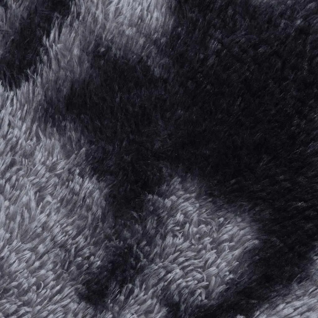 sötétszürke hosszú szálú NAVARRA bozontos szőnyeg 200x200 cm