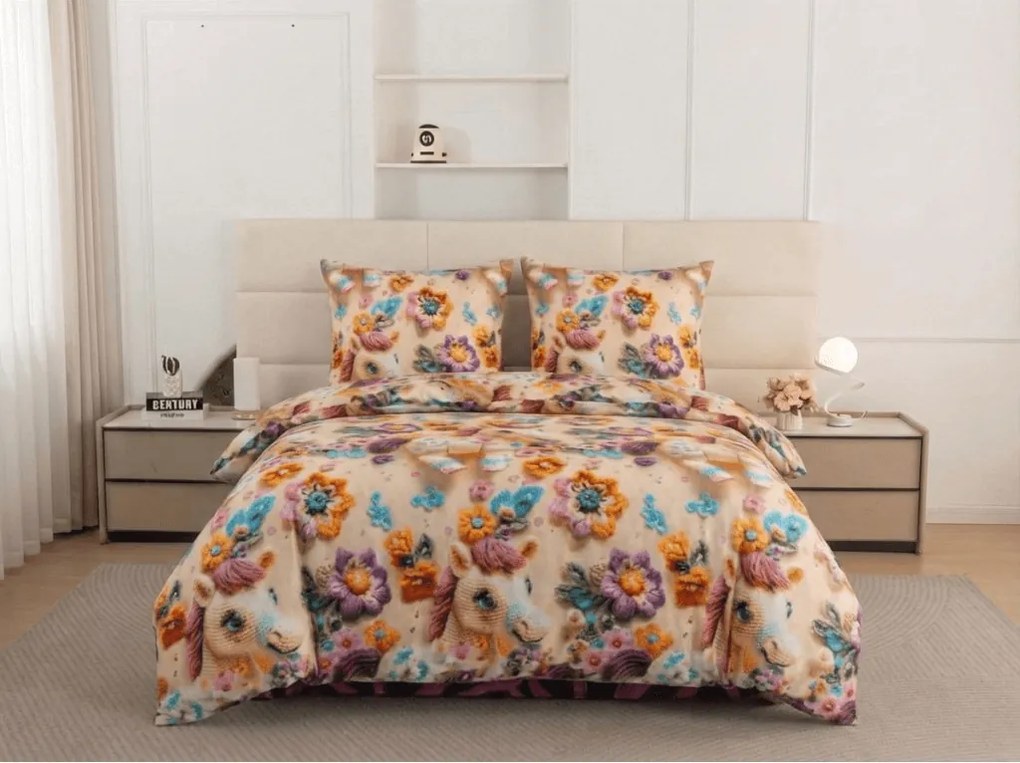 Gyermek mikroszálas ágyneműhuzat PONYBLOOM színes Ágyneműhuzat mérete: 70 x 80 cm | 140 x 200 cm