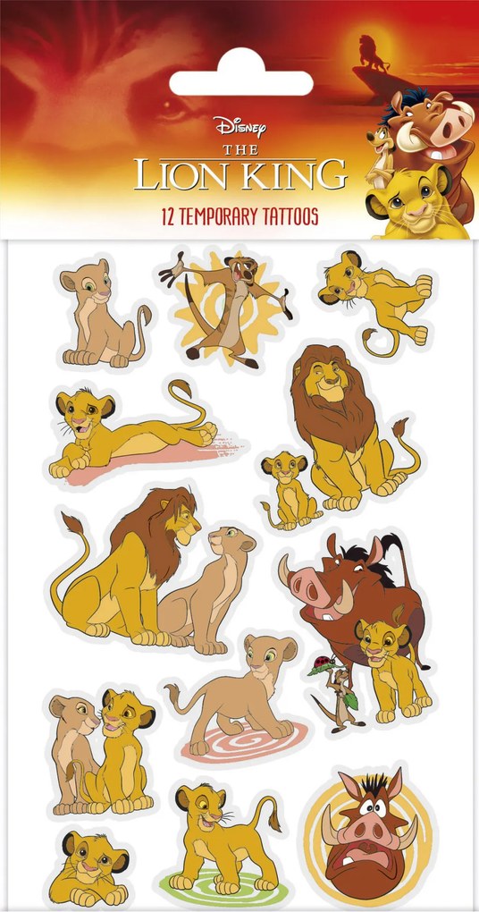 Disney Az Oroszlánkirály Fun tetkó 12 db-os