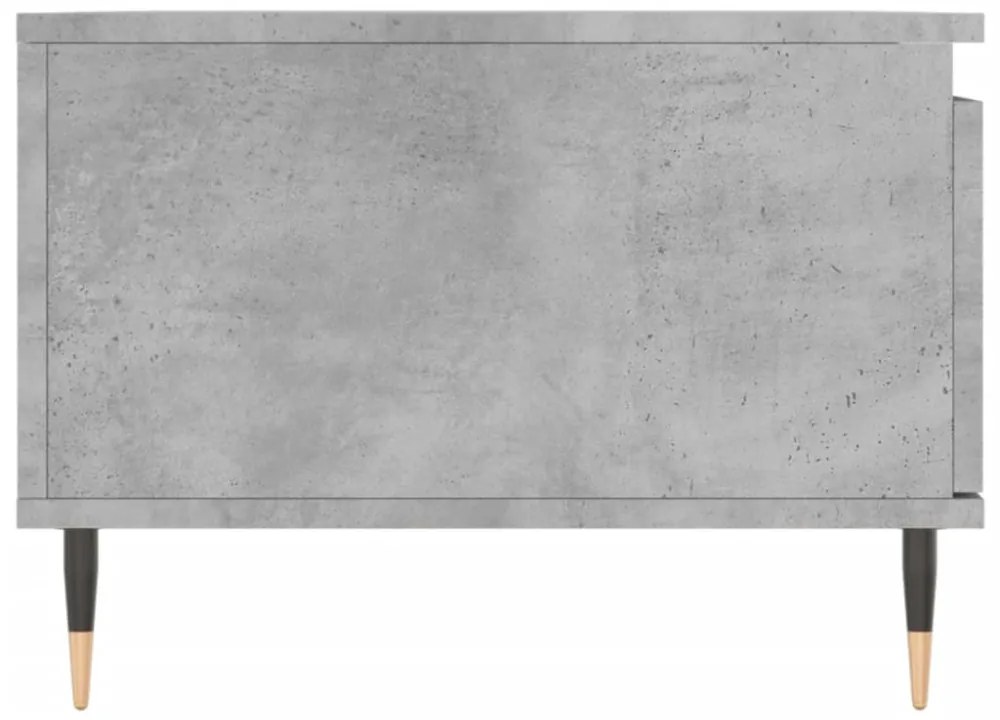 betonszürke szerelt fa dohányzóasztal 90x50x36,5 cm