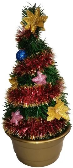 Szép Karácsonyfa asztali dísz 40 cm 3 színben Műfenyő