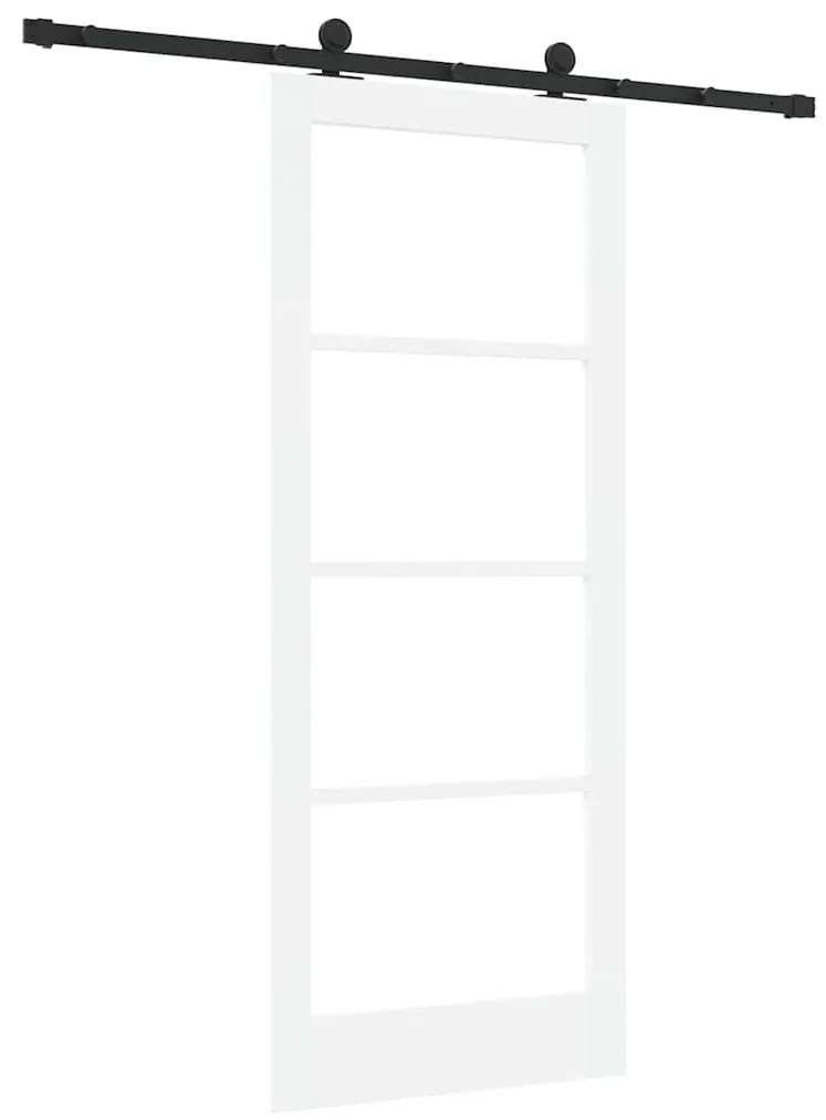 Csúszóajtó ORKDAL Fehér 83 x 202 cm Fa és fém