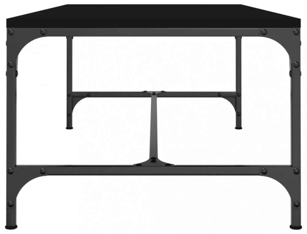 fekete szerelt fa dohányzóasztal 100 x 50 x 35 cm