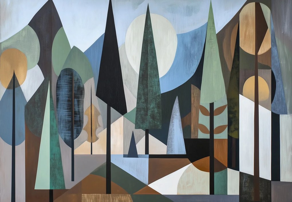 Fotótapéta - Természetes geometriai absztrakció II. (147x102 cm)