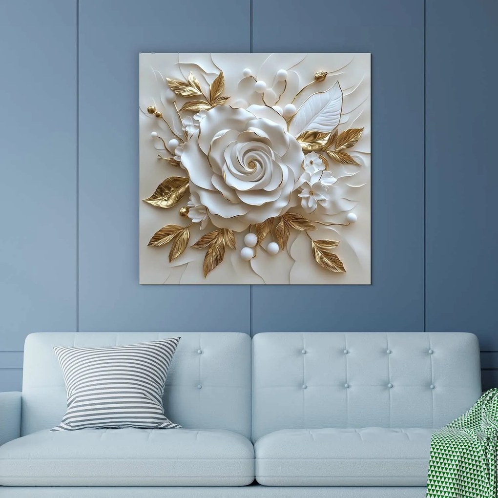 DUBLEZ | Falikép - Fehér virág