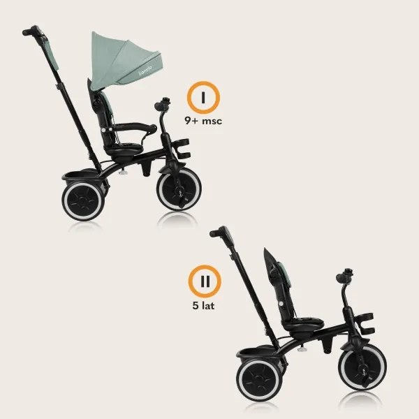 Lionelo - Gyerek tricikli BERRY Green Forest