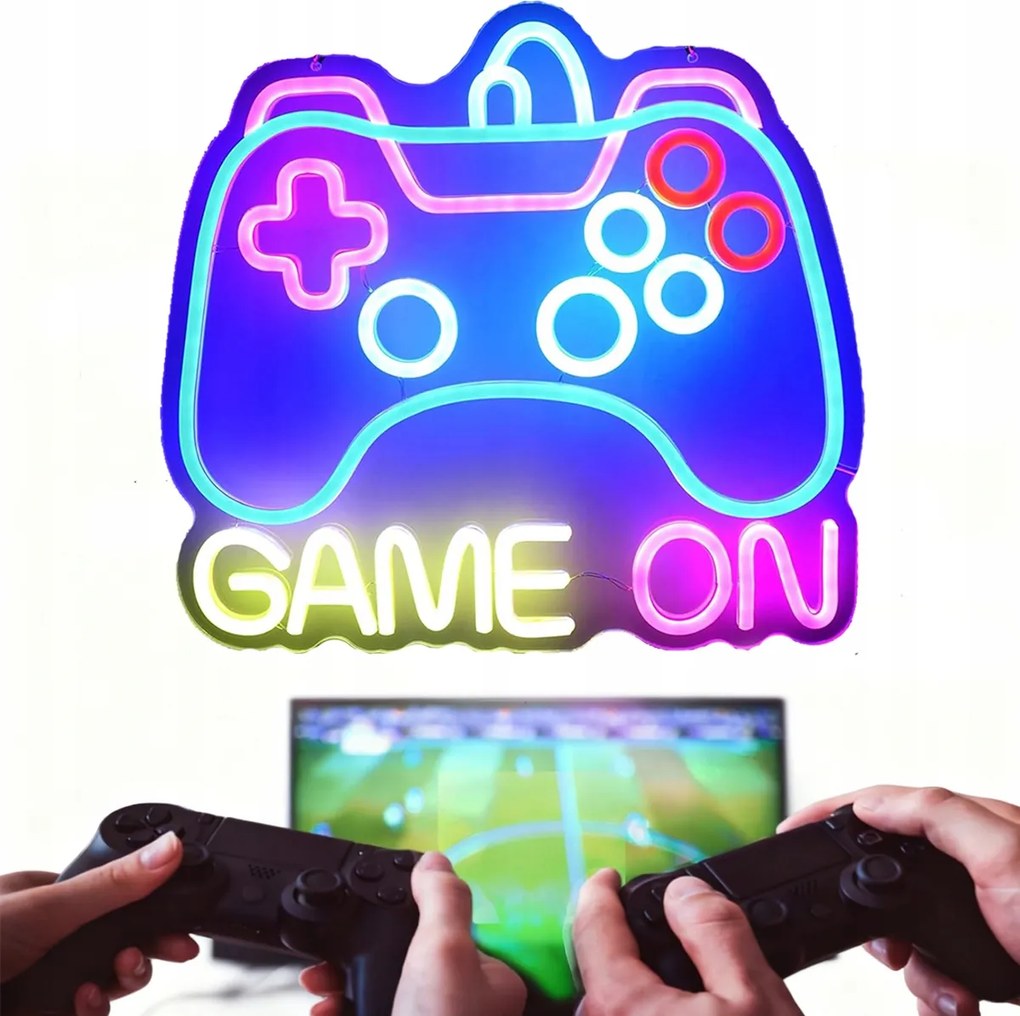 Neon Led Fali Neon Szoba Nappali Bár Game Pad Éjjeli Lámpa