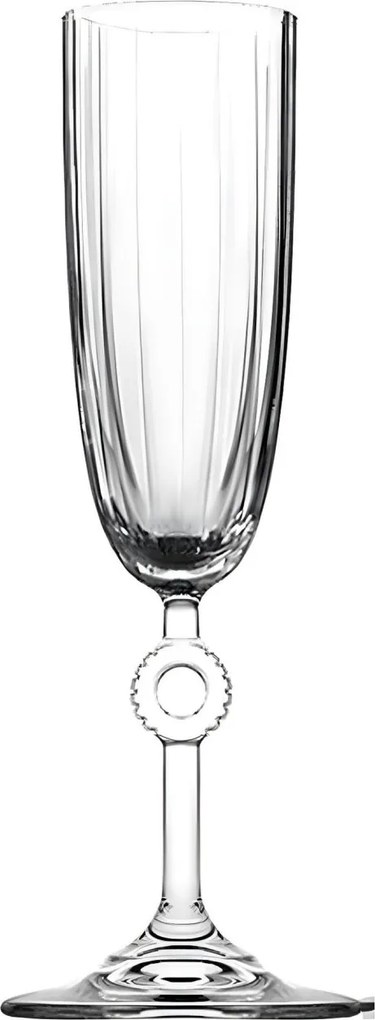 6 részes üveg pezsgőspohár készlet 150 ml