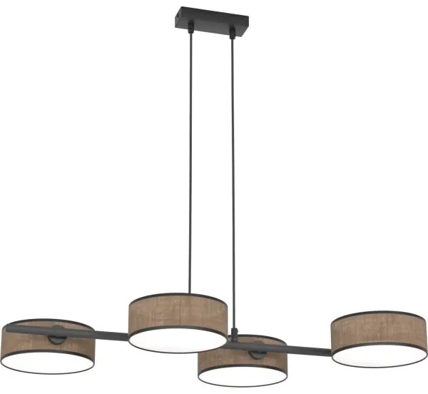 DRUMZ kábeles csillár 4xE14/10W/230V, barna