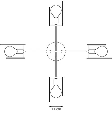 Csillár zsinóron SKIVA 4xE27/15W/230V fekete/bézs