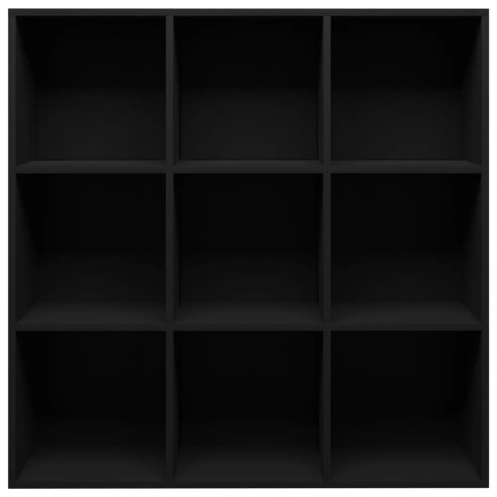 fekete szerelt fa könyvszekrény 98 x 29 x 97,5 cm