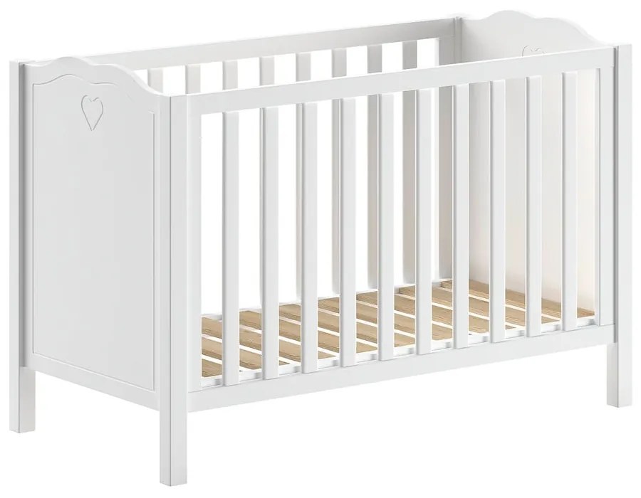 Fehér borovi fenyő babaágy 60x120 cm Amori – Vipack