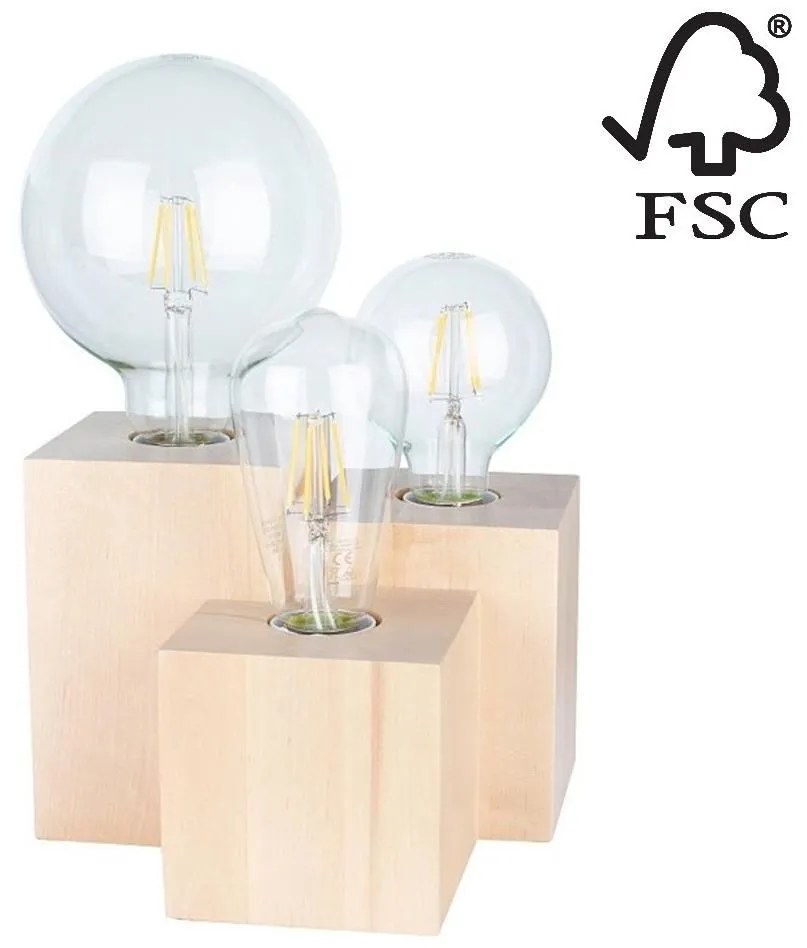 Spot-Light Spot-Light 2276360 - Asztali lámpa VINCENT 3xE27/15W/230V SP0585