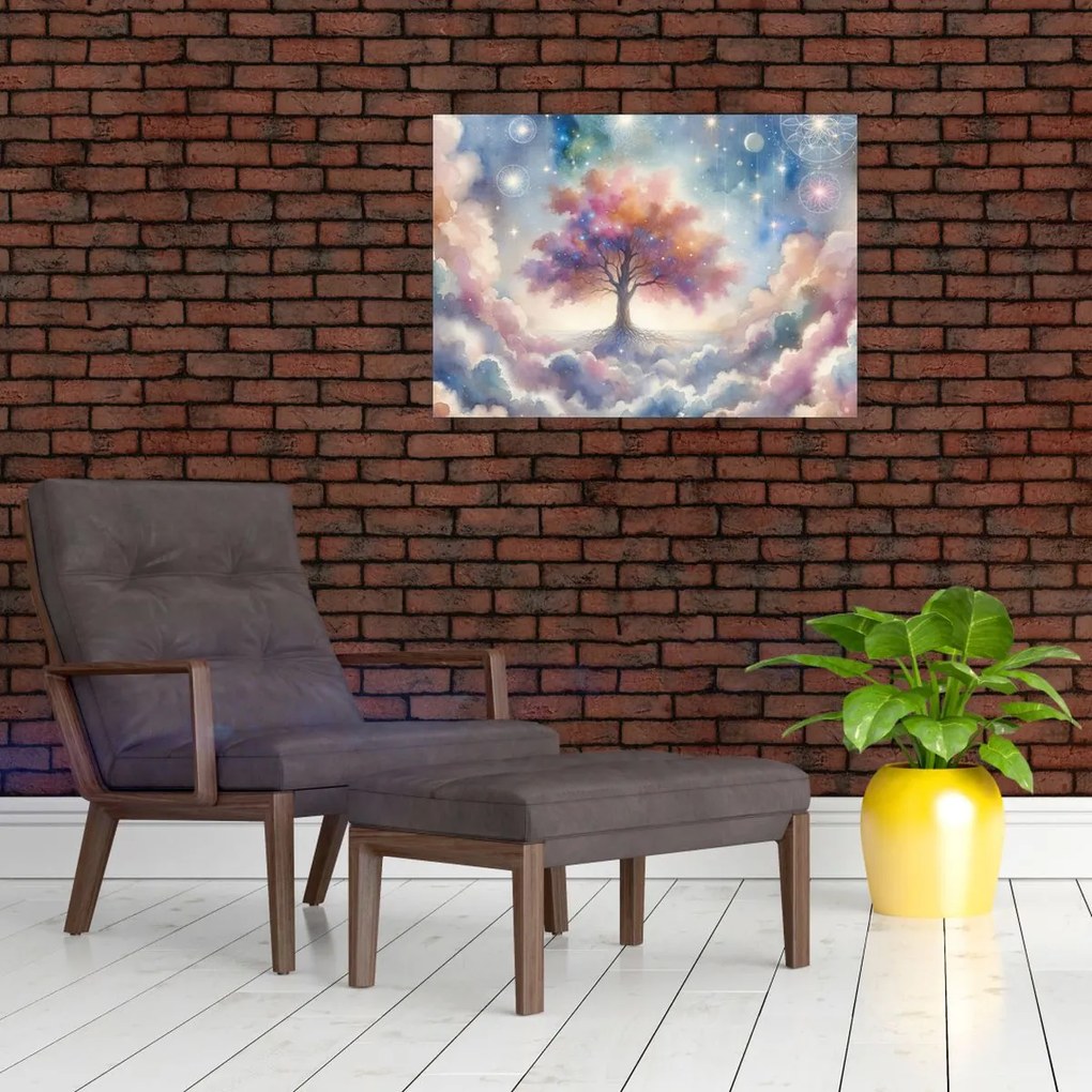 Kép – Életfa a felhőkben (70x50 cm)