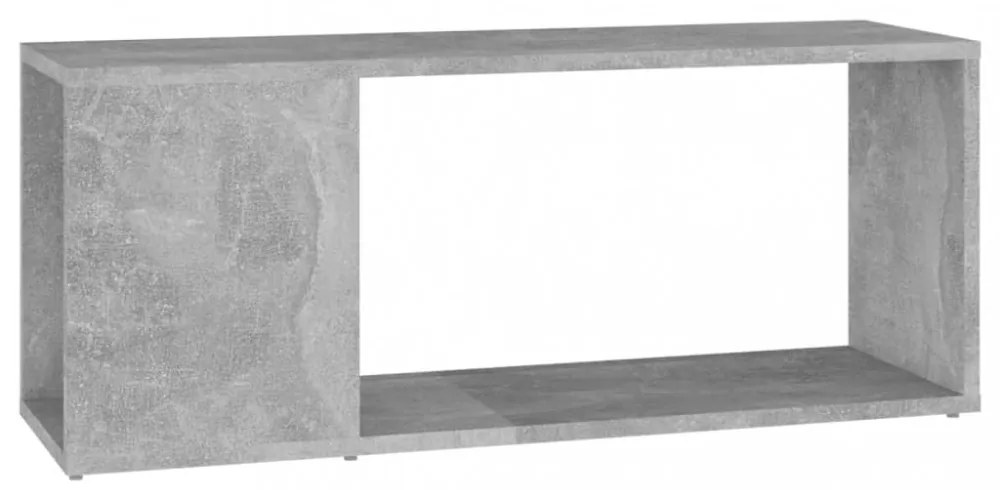 betonszürke szerelt fa TV-szekrény 80 x 24 x 32 cm