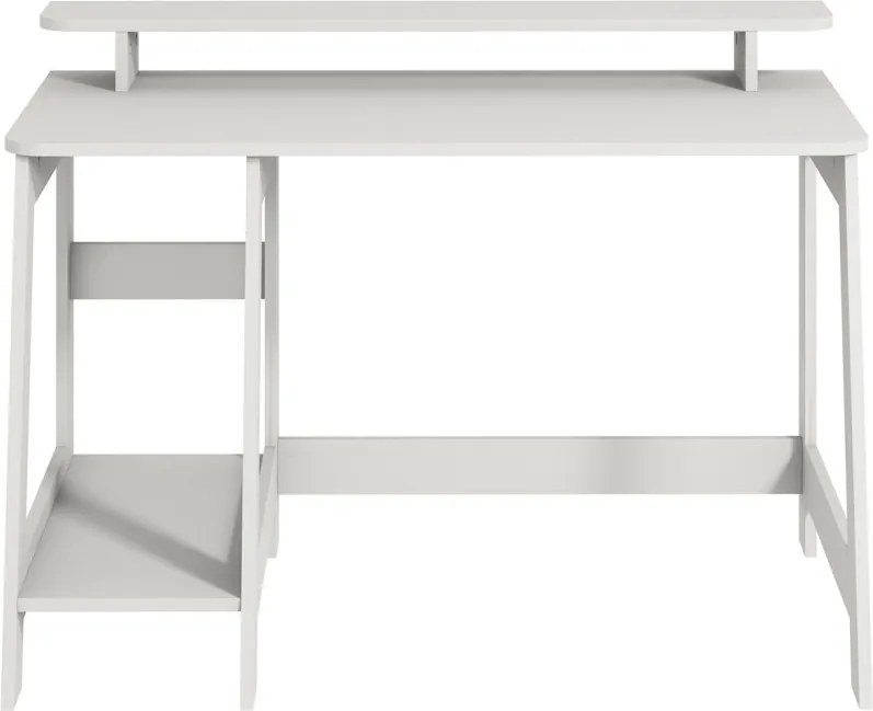 Country íróasztal, fehér, 120 cm