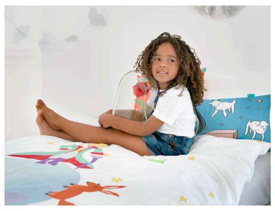 Kis herceg kétoldalas, pamut párnahuzat, 50 x 30 cm - Mr. Fox