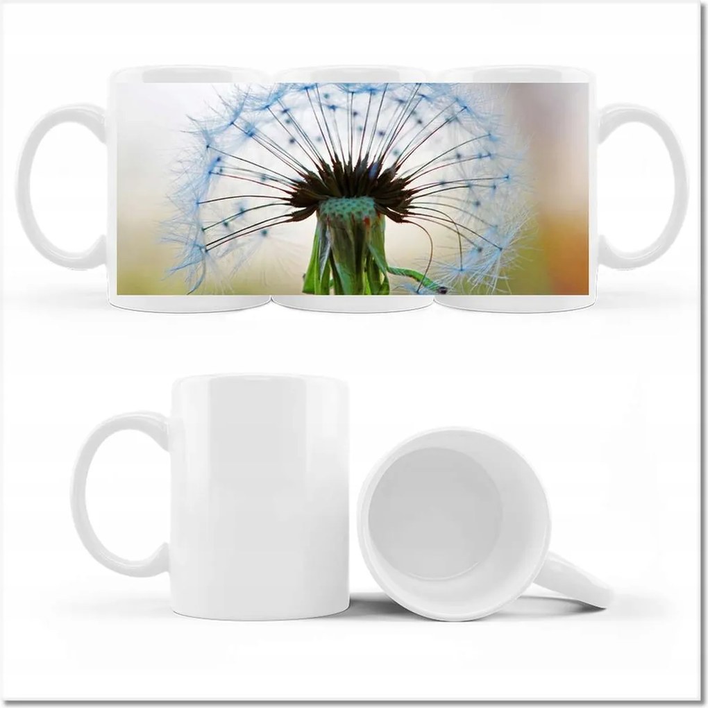 Nyomott mintás bögre Pitypang Virág Virágok