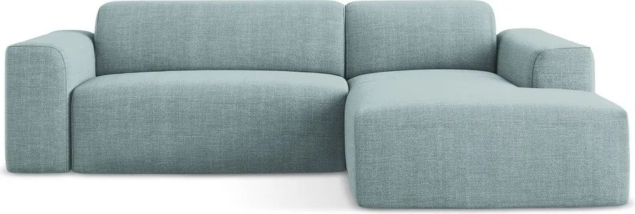 Kék sarokkanapé (jobb oldali-heverő résszel) Keli – Makamii