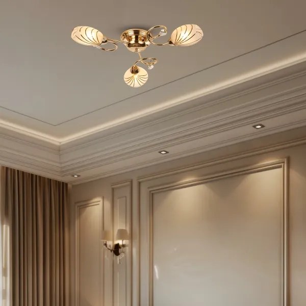 Brilagi - Felületre szerelhető csillár MEGAPOLIS 3xE14/60W/230V arany