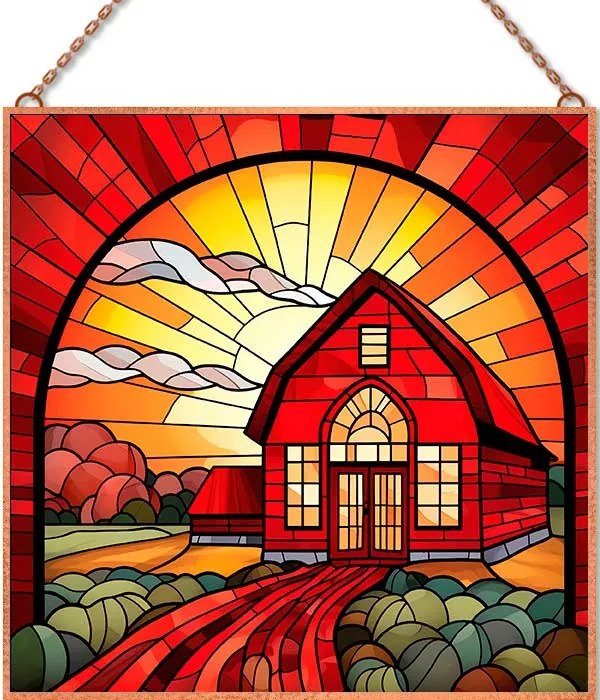 Cinóber üvegkép, falikép