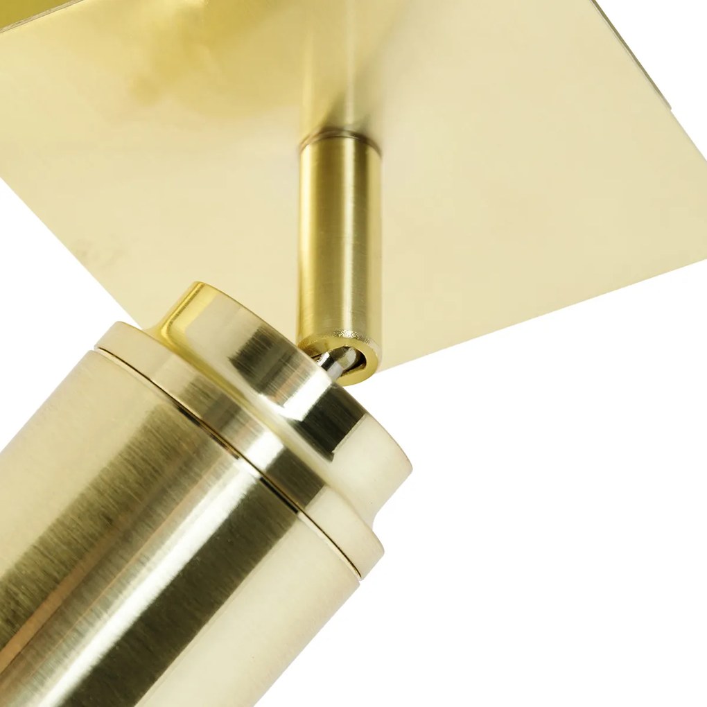 Modern fürdőszoba spotlámpa sárgaréz négyzet alakú IP44 - Ducha