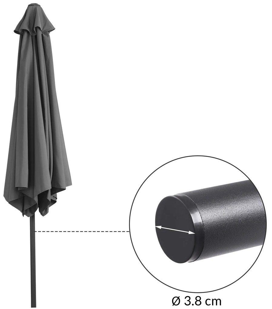 Kingsleeve® Kerti napernyő Ø300 cm - antracit
