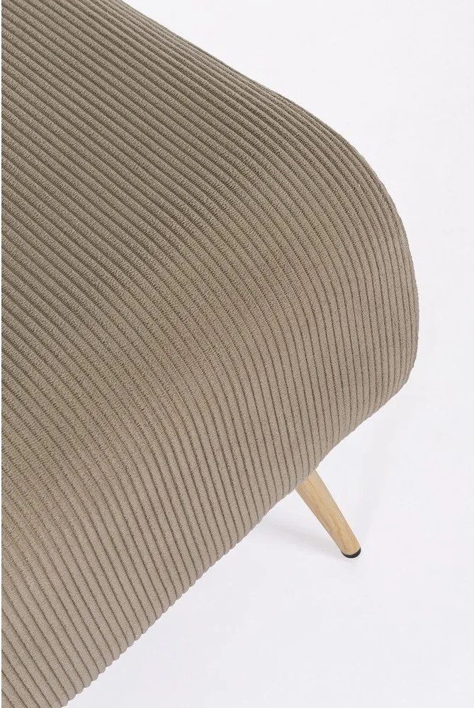 Szürkésbarna párnázott pad Olga – Bizzotto