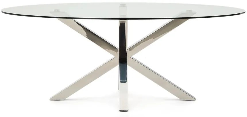 Étkezőasztal üveg asztallappal 100x200 cm Argo – Kave Home