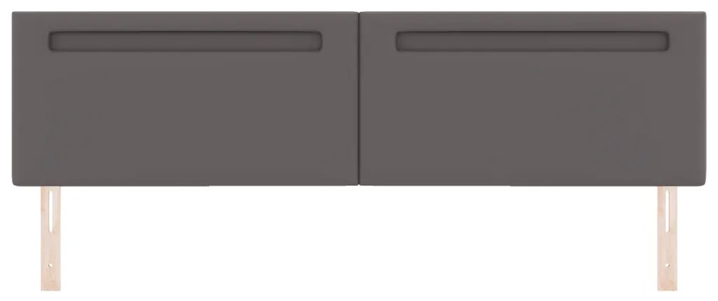 Fejtámla LED -es lámpákkal Falra szerelhető Szürke 200 cm PVC