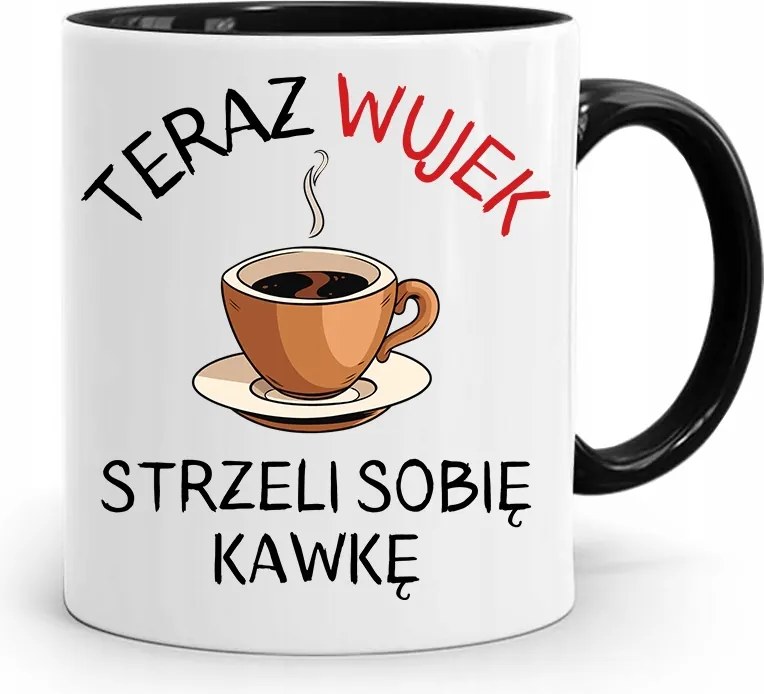 Bögre Fekete Ajándék Nagybácsinak Lőj Magadnak Egy Kávét fényképes nyomattal