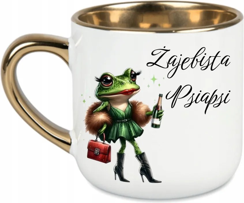 Elegáns prémium kutya bögre barátnőnek 400 Fehér