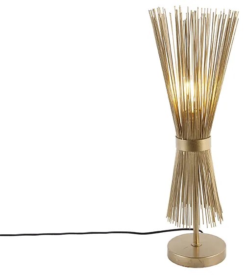 Rusztikus asztali lámpa réz - Broom