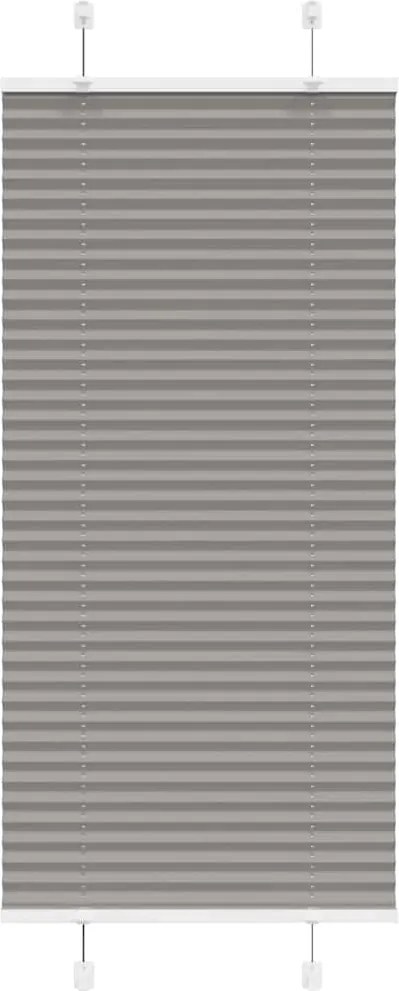 vidaXL pliszírozott redőny antracit 60x100 cm szövetszélesség 59,4 cm