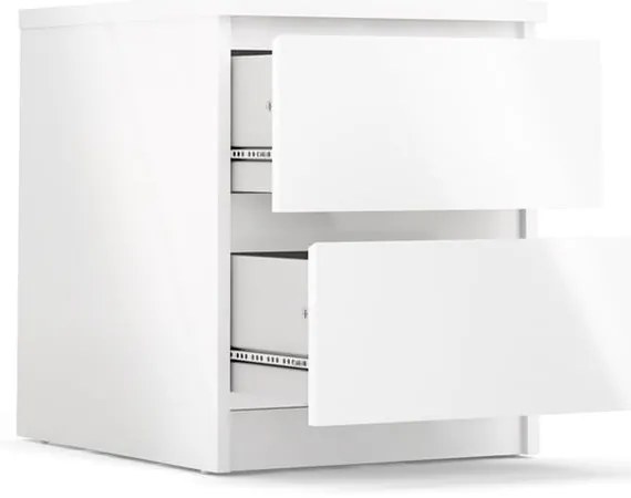 Fehér éjjeliszekrény Naia - Tvilum