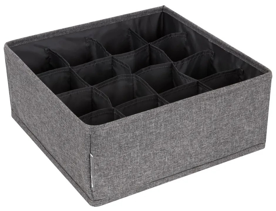 Drawer szürke fiókrendszerező 16 rekesszel - Bigso Box of Sweden