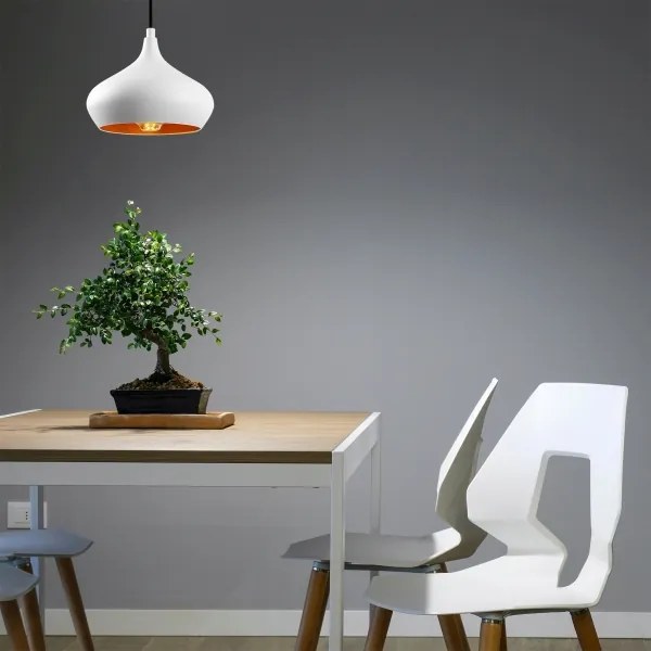 DODO zsinóros függőlámpa 1xE27/40W/230V fehér