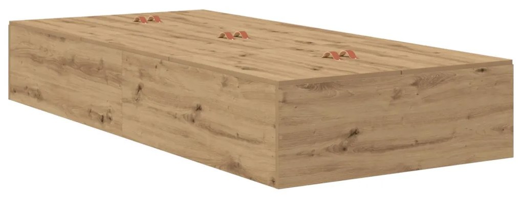 Tároló Ágykeret Artisan Oak 100x200 cm