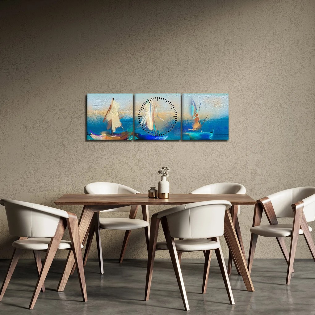 Kép - Tájképfestészet, festészet (órával) (90x30 cm)