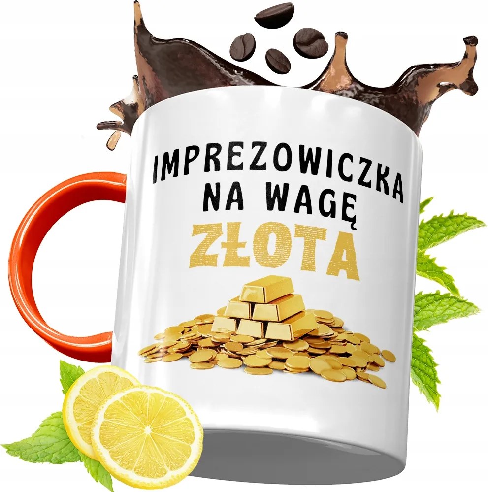 Narancssárga Bögre Party Ajándék fényképes nyomtatással