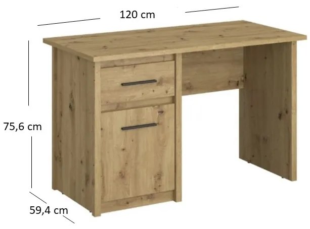 PC asztal Andra (artisan tölgy). 1052736