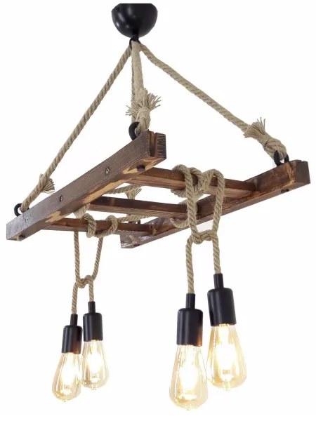 Csillár zsinóron MERDIVEN 4xE27/40W/230V