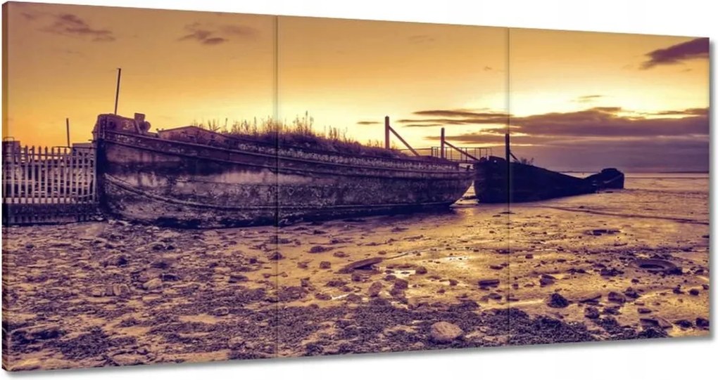 Vászonkép 120x60 Régi halászcsónakok