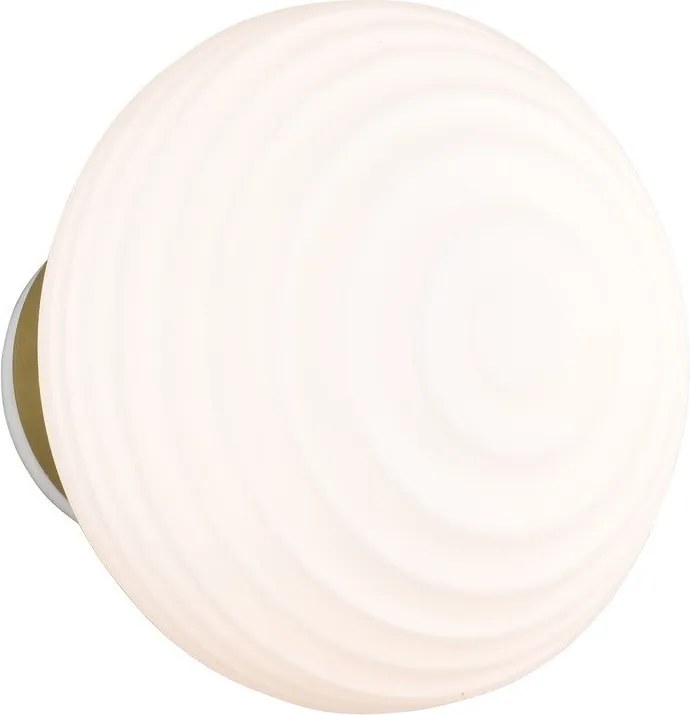 Fehér USB üveg LED fali lámpa ø 15,5 cm Earl – Reality