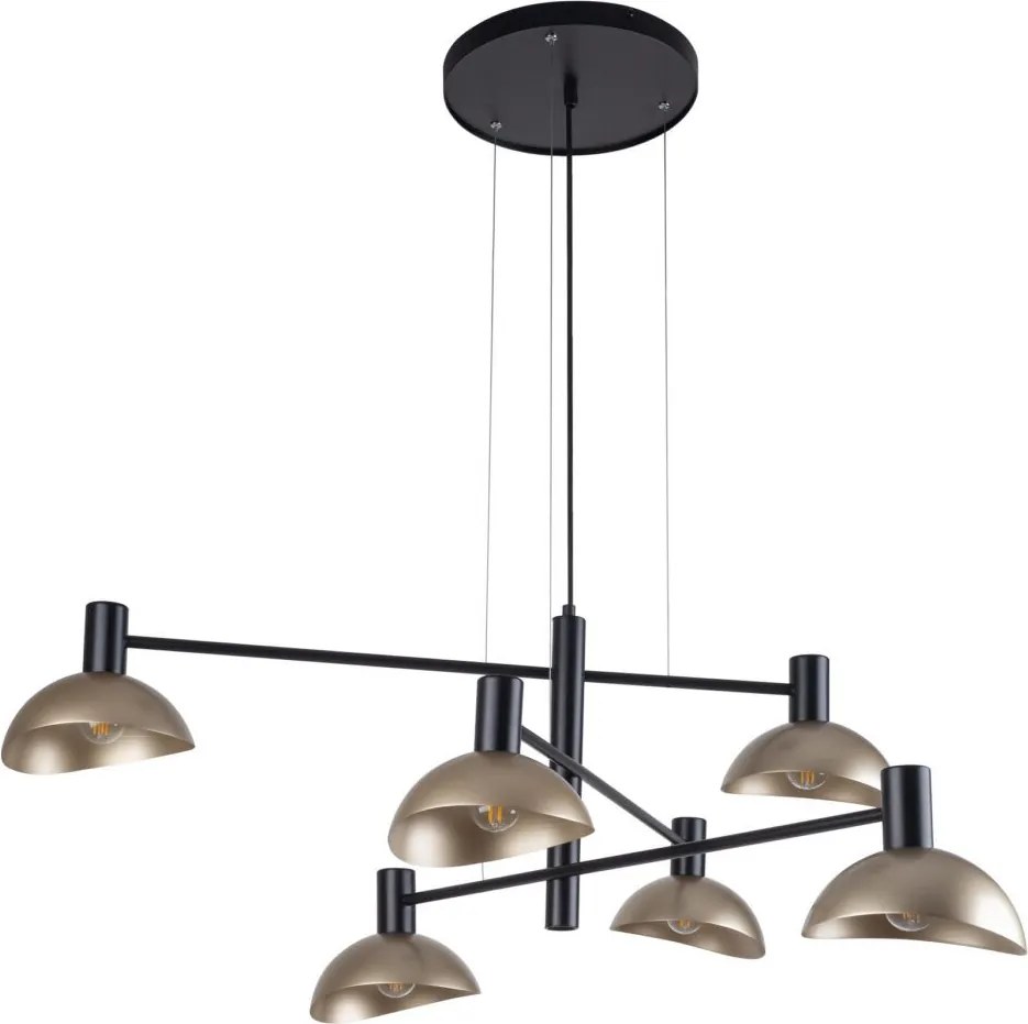 Sigma lighting modern függeszték artis fekete arany sig40569