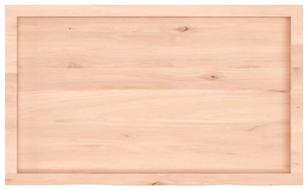 kezeletlen tömör tölgyfa fali polc 100x60x(2-4) cm