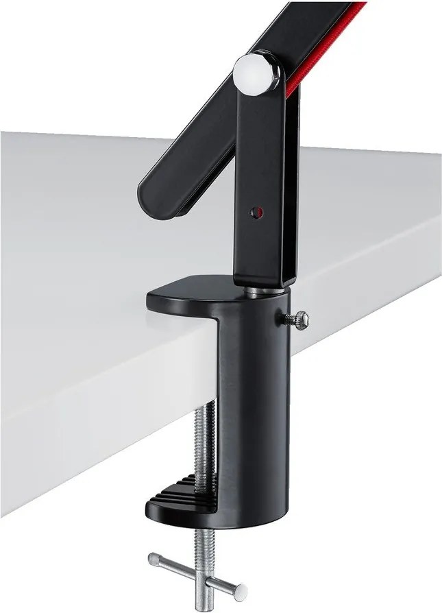 Fekete LED asztali lámpa hajlítható szerkezettel (magasság 90 cm) Amsterdam – Trio