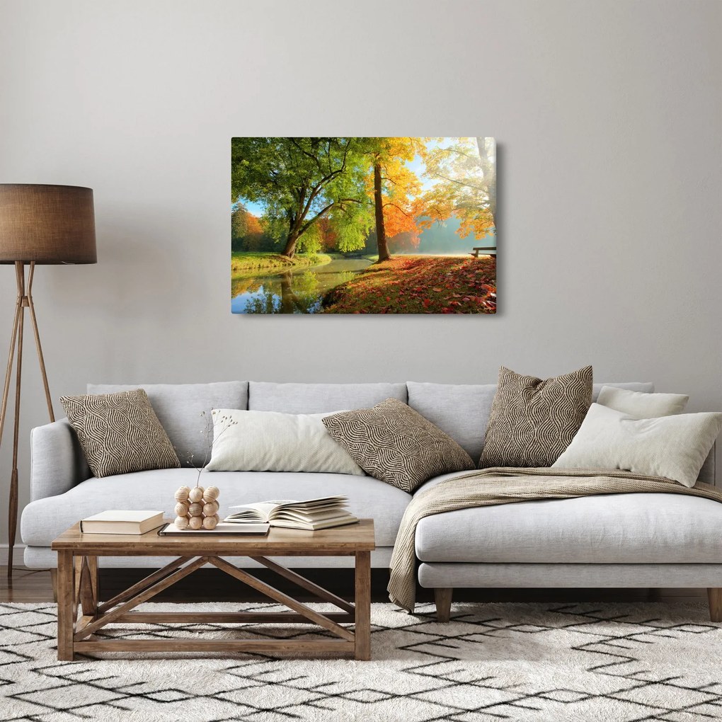 Kép - Nyugodt őszi táj (90x60 cm)