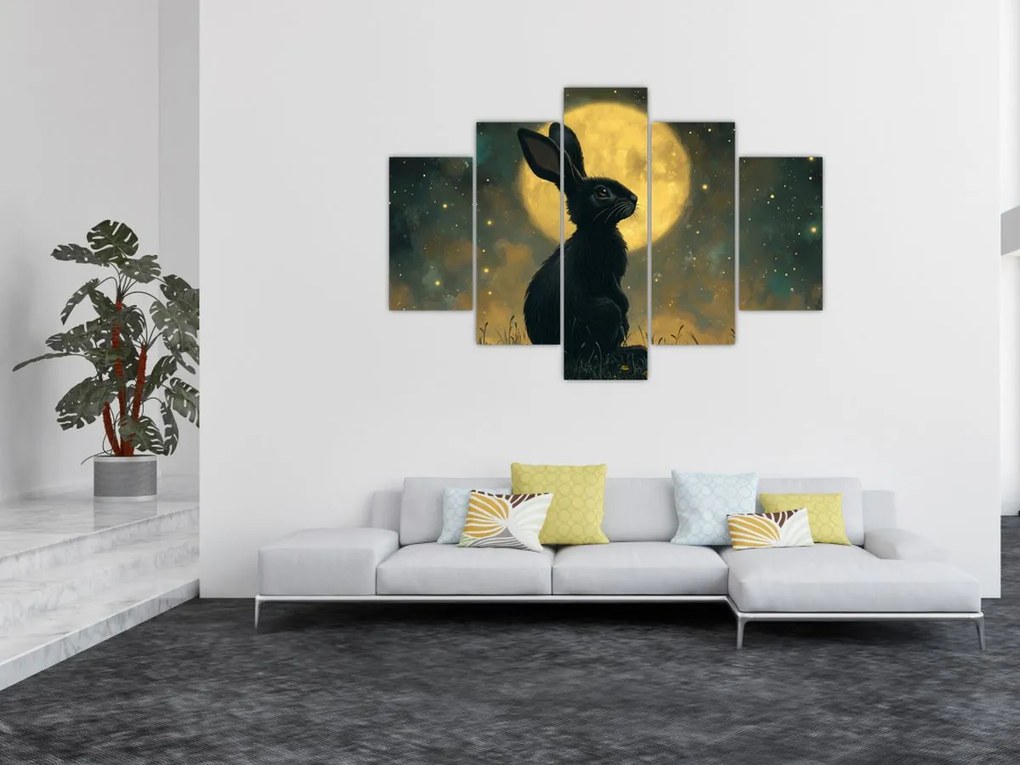 Kép - Nyúl és hold (150x105 cm)