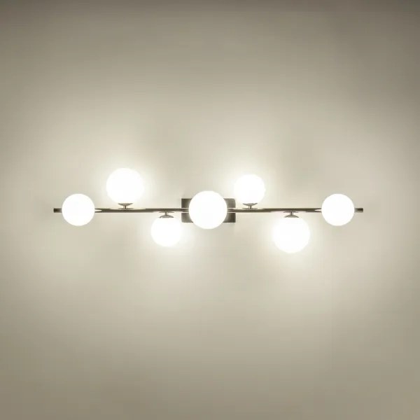 Brilagi - LED felületre szerelhető csillár MILLA 7xG9/3W/230V fekete króm/fehér